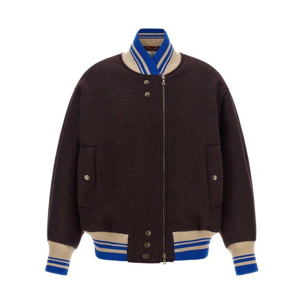 Dries Van Noten Purple Wool Women's Bomber